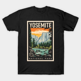 Yosemite National Park Vintage Travel Poster T-Shirt